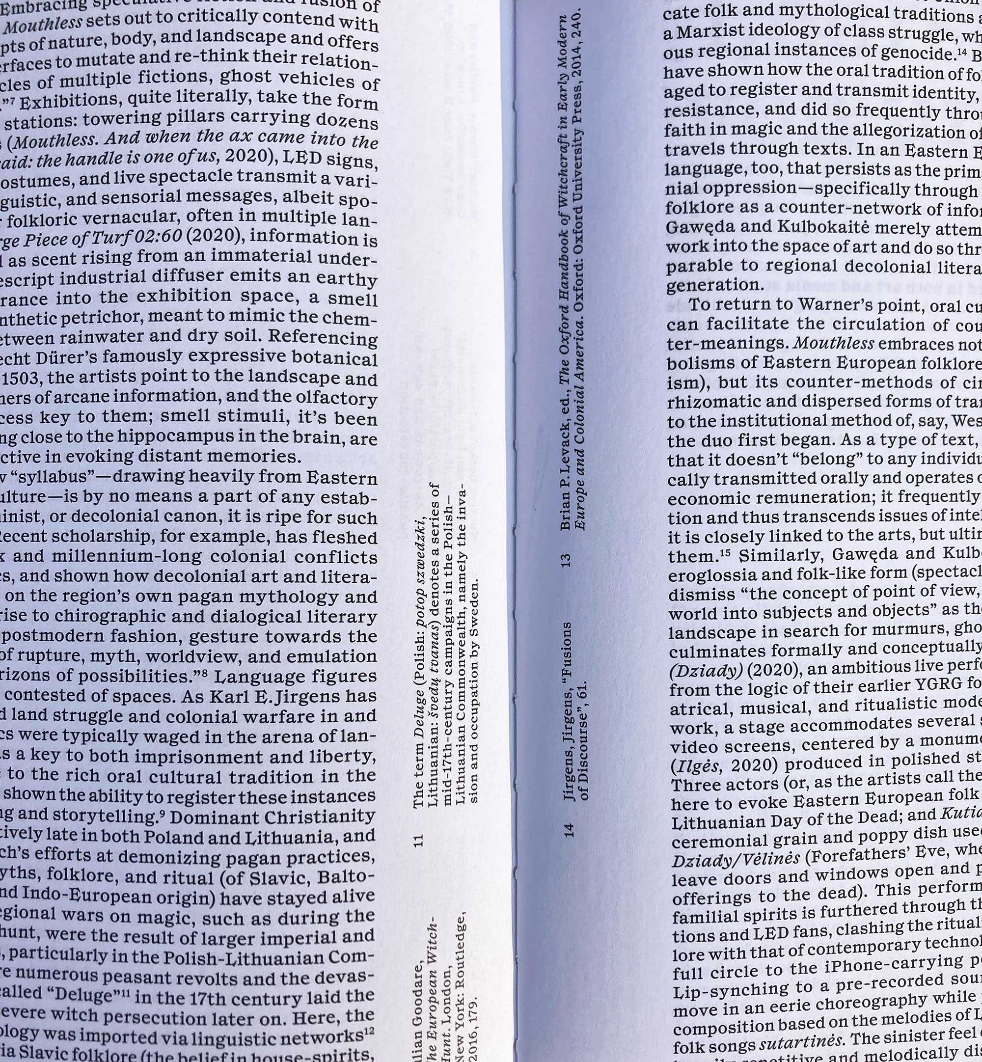 Typo for Cahier d’Artistes 2021.  